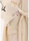 Mermaid Wooden Stamp Bathrobe