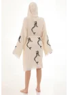 Mermaid Wooden Stamp Bathrobe