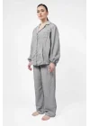 Atelier Chaputs 100% Cotton Muslin Mira Gray Shirt One-Size