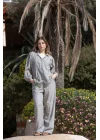 Atelier Chaputs 100% Cotton Muslin Mira Gray Shirt One-Size