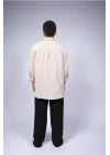 Atelier Chaputs 100% Cotton Muslin Orge Beige Shirt One-Size