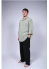 Atelier Chaputs 100% Cotton Muslin Org Mint Shirt One-Size