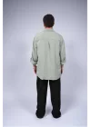 Atelier Chaputs 100% Cotton Muslin Org Mint Shirt One-Size