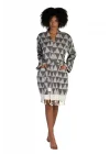 Niobe Black Bathrobe