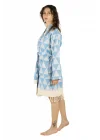 Niobe Turquoise Bathrobe