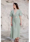 Niva Mint Green Muslin Dress