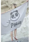 Panda Black Peshtemal (Cotone Sostenibile)