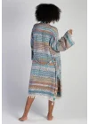 Pica Blue & Yellow Bathrobe