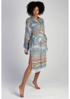 Pica Blue & Yellow Bathrobe