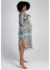 Pica Blue & Yellow Bathrobe