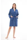 Polly Denim Blue Bathrobe
