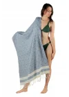 Pupa Navy Blue & White Peshtemal