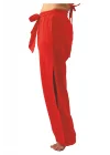 Red Muslin Slit Trouser