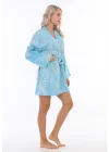 Smyrna Blue Bathrobe