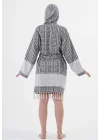Square Black Bathrobe