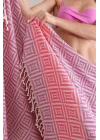 Square Pink Peshtemal
