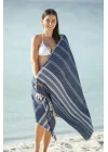 Sundia Navy Blue Peshtemal
