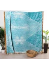 Tripolis Turquoise Throw