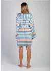 Trivia Navy Blue Bathrobe