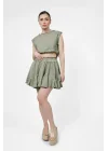 Ateiler Chaputs Linen Vesa Green Crop One-Size