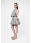 Atelier Chaputs Linen Vesa Gray Crop One-Size