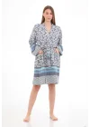 Vitta Navy Blue Bathrobe