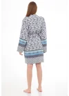Vitta Navy Blue Bathrobe