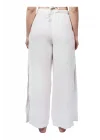 White Muslin Slit Trouser
