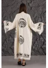 Lotus Wooden Printed Bathrobe