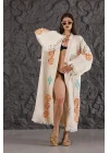 Kilim Leaf Wooden Printed Bathrobe