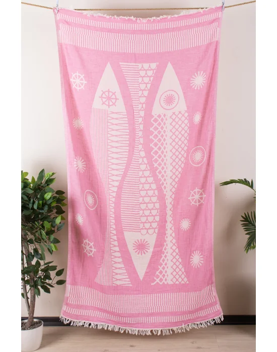 Aegean Pink Peshtemal