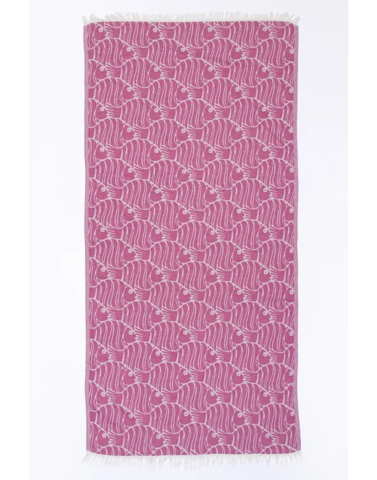 D. Fish Fushia Peshtemal