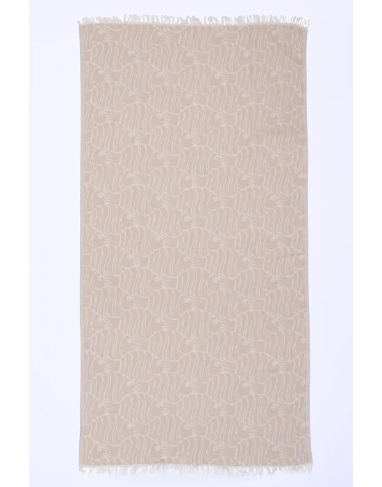 D. Fish Beige Peshtemal