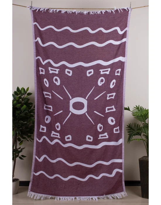 Boho Burgundy Peshtemal