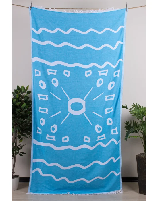 Boho Turquoise Peshtemal