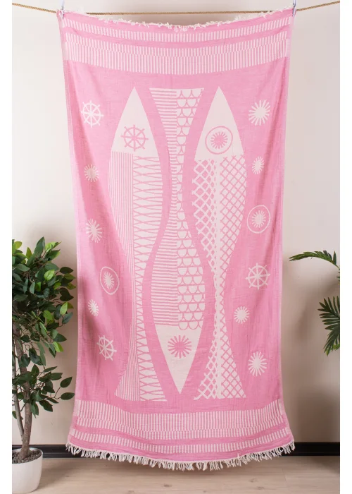 Aegean Pink Peshtemal