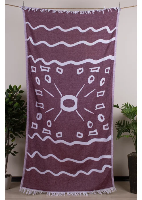 Boho Burgundy Peshtemal