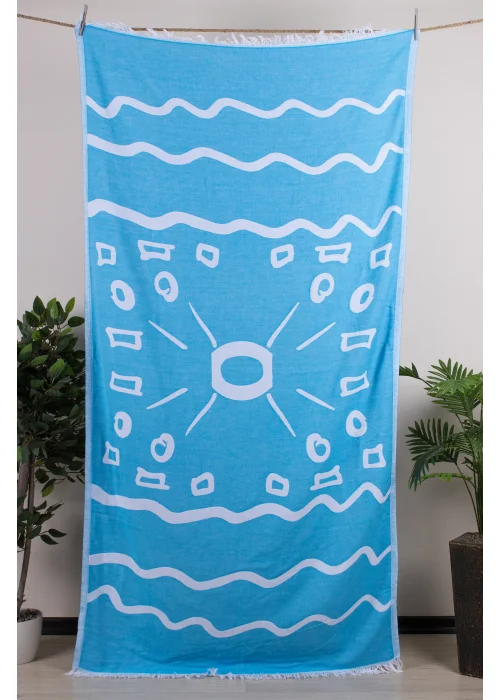 Boho Turquoise Peshtemal