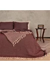Zincir Burgundy XL Throw