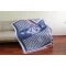Geo Throw - Navy Blue & Red