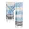 Boreas Soft Blue & Navy Blue Peshtemal