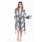 Edessa Bathrobe - V Short - Black
