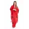 Lagertha Red Wooden Printed Bathrobe
