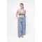 Schlitzbein Blaue Hose