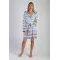Trivia Navy Blue Bathrobe