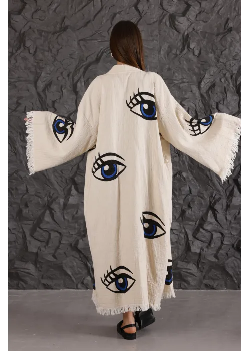 Eye Wooden Printed Kaftan