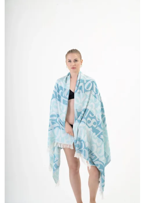Apollonia Turquoise & Mint Peshtemal