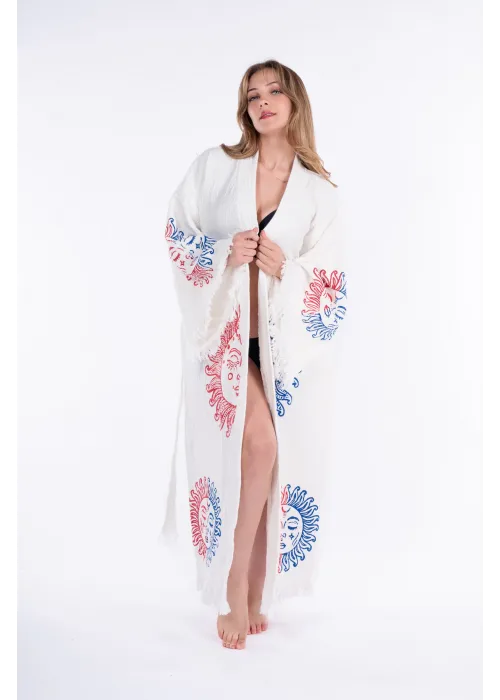 Arinna Wooden Printed Bathrobe
