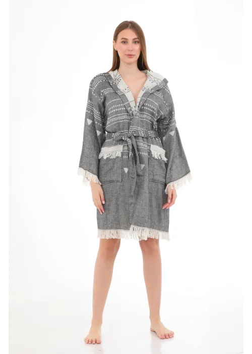 Aspendos Black Bathrobe