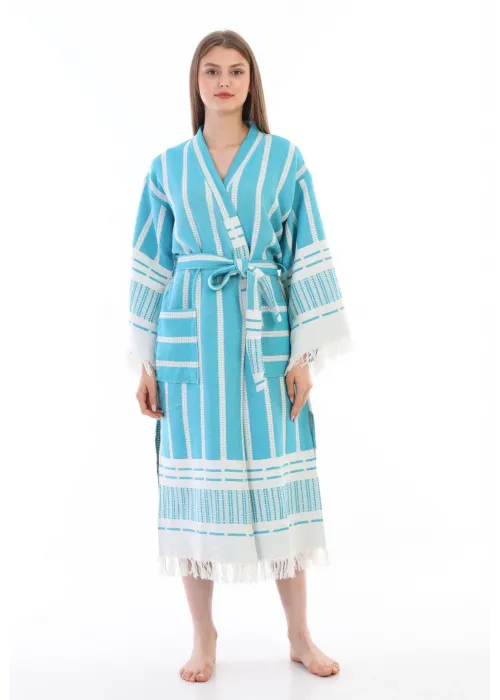 Astrea Turquoise Bathrobe